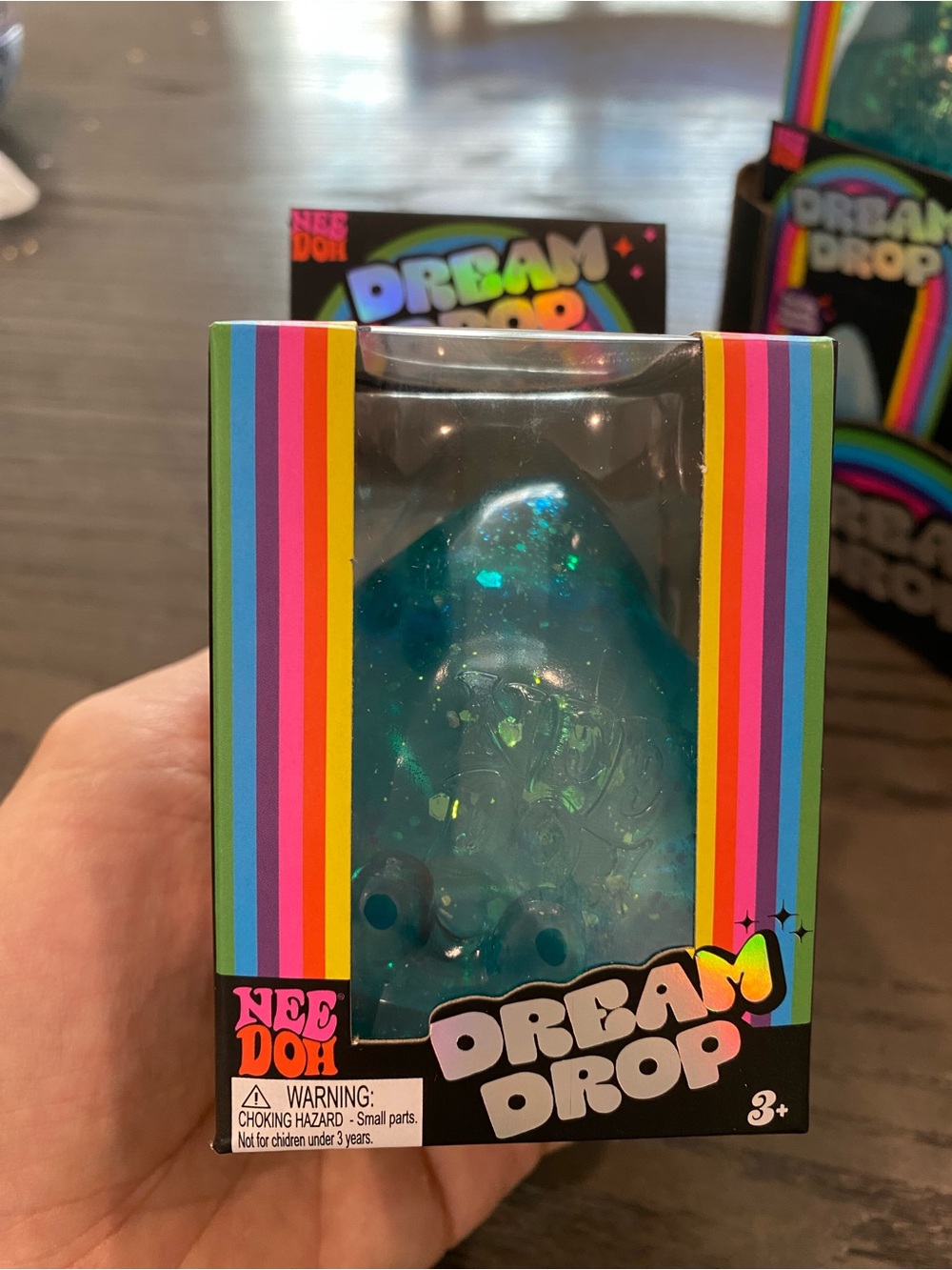 NeeDoh DreamDrop Blue Glitter Sensory Toy